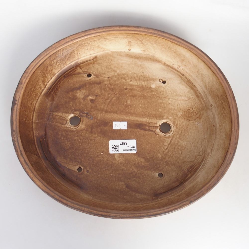 Cuenco bonsái de cerámica 31,5 x 27,5 x 6,5 cm, rosa