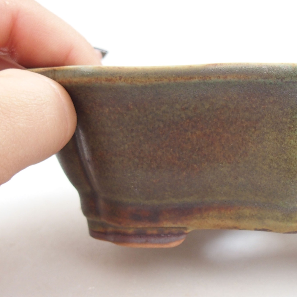 Cuenco bonsái de cerámica 22 x 17 x 5 cm, verde