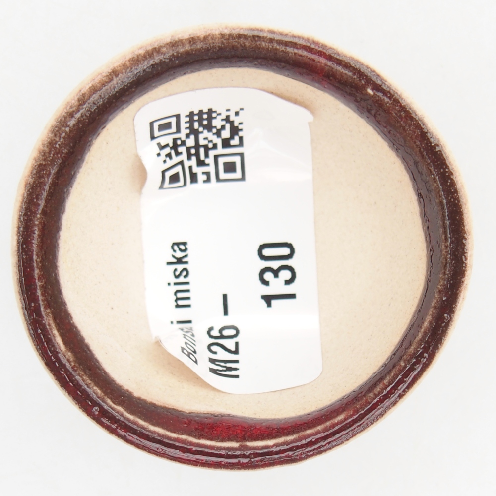 Cuenco mini bonsái 4,5 x 4,5 x 2,5 cm, color rojo