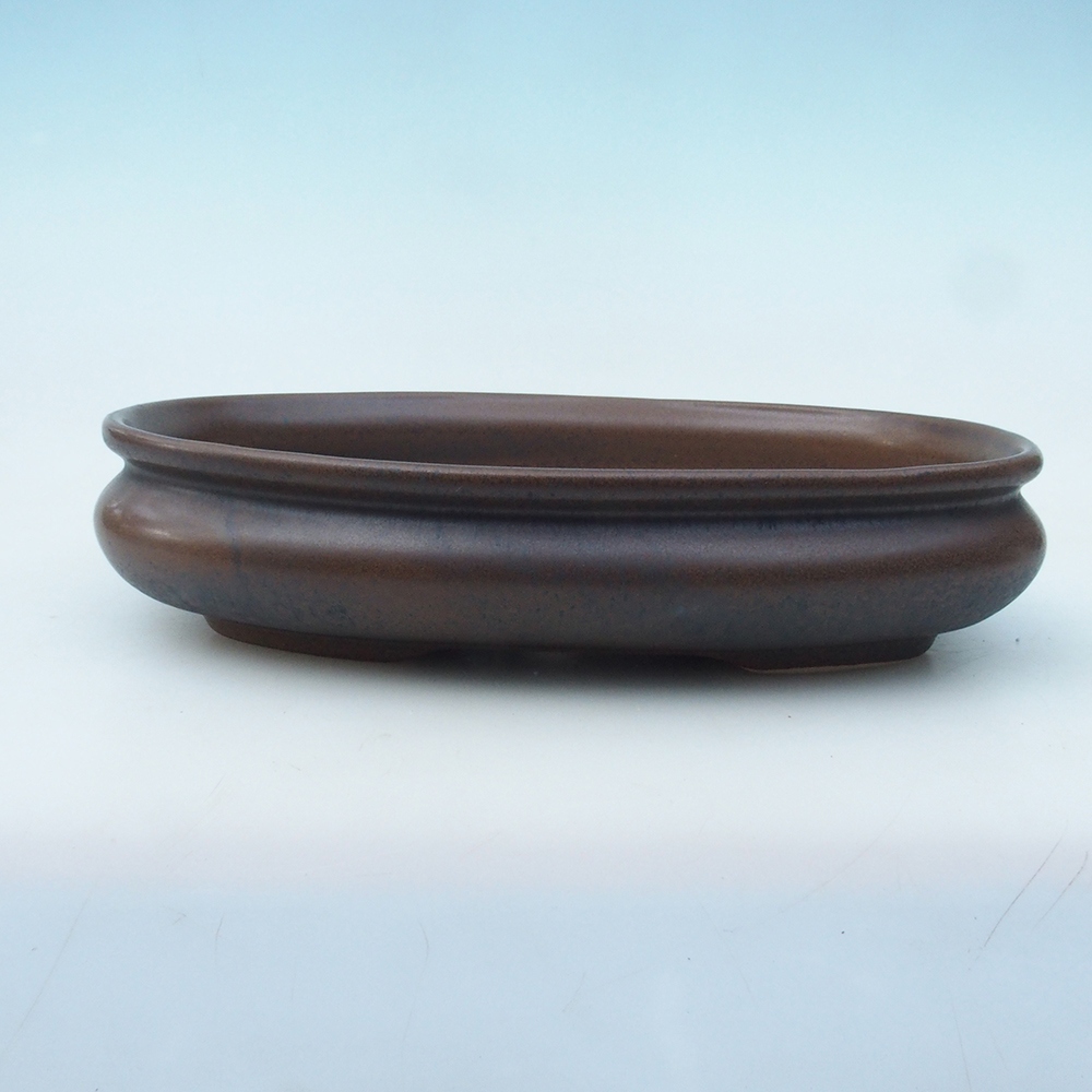 Cuenco bonsái H15 - 25,5 x 17,5 x 6 cm - marrón