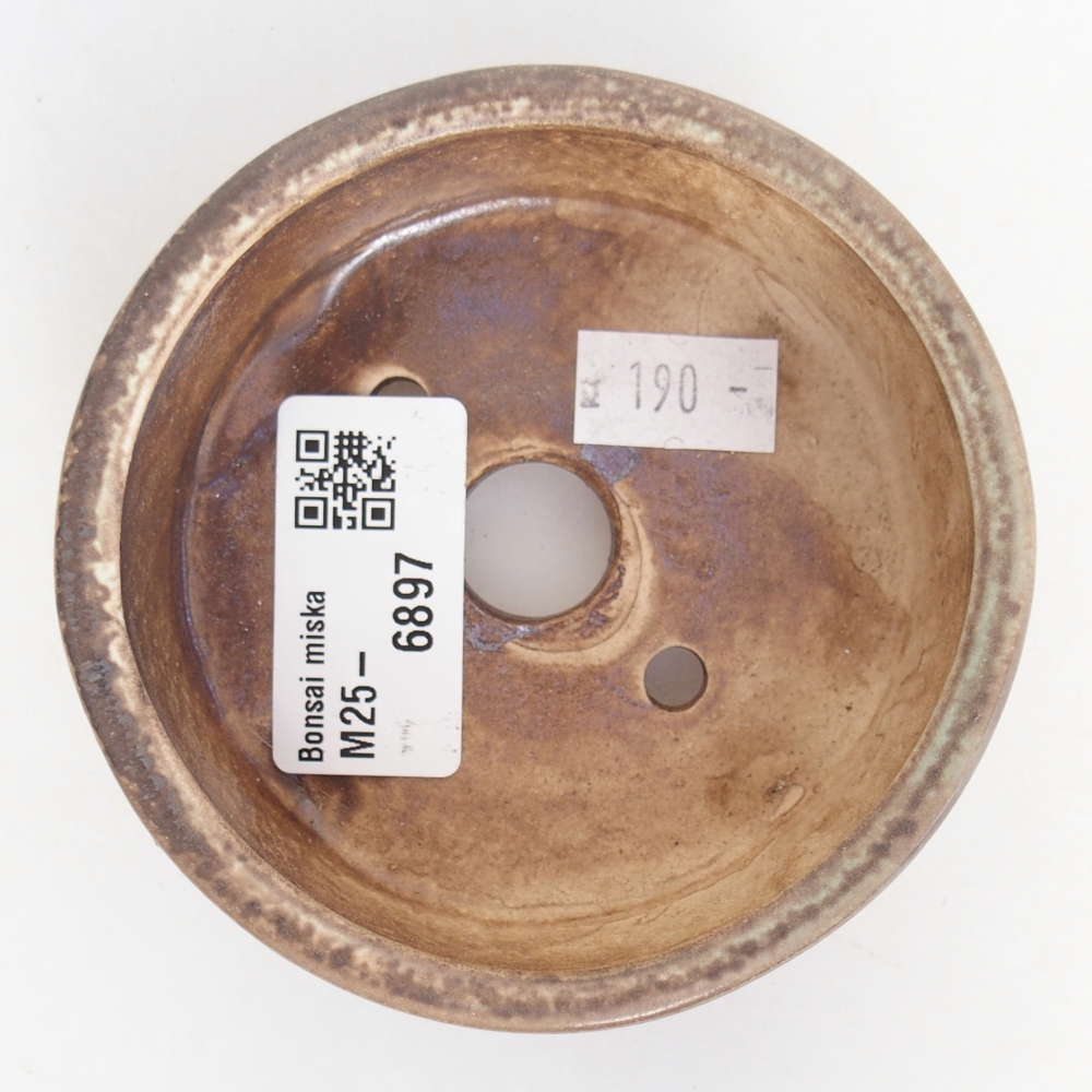 Cuenco bonsái de cerámica 9 x 9 x 3,5 cm, verde