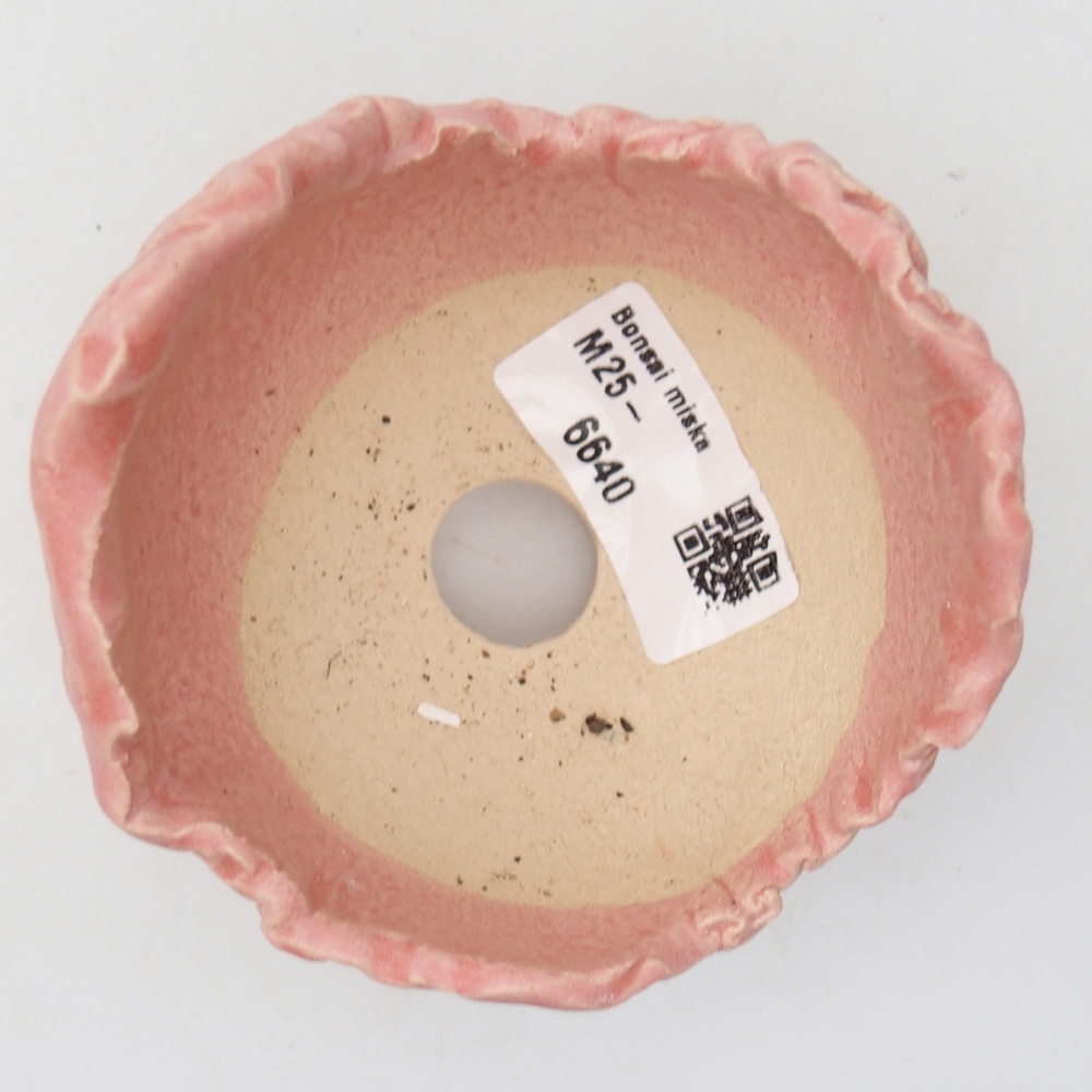 Concha de cerámica 8,5 x 8 x 7,5 cm , color rosa