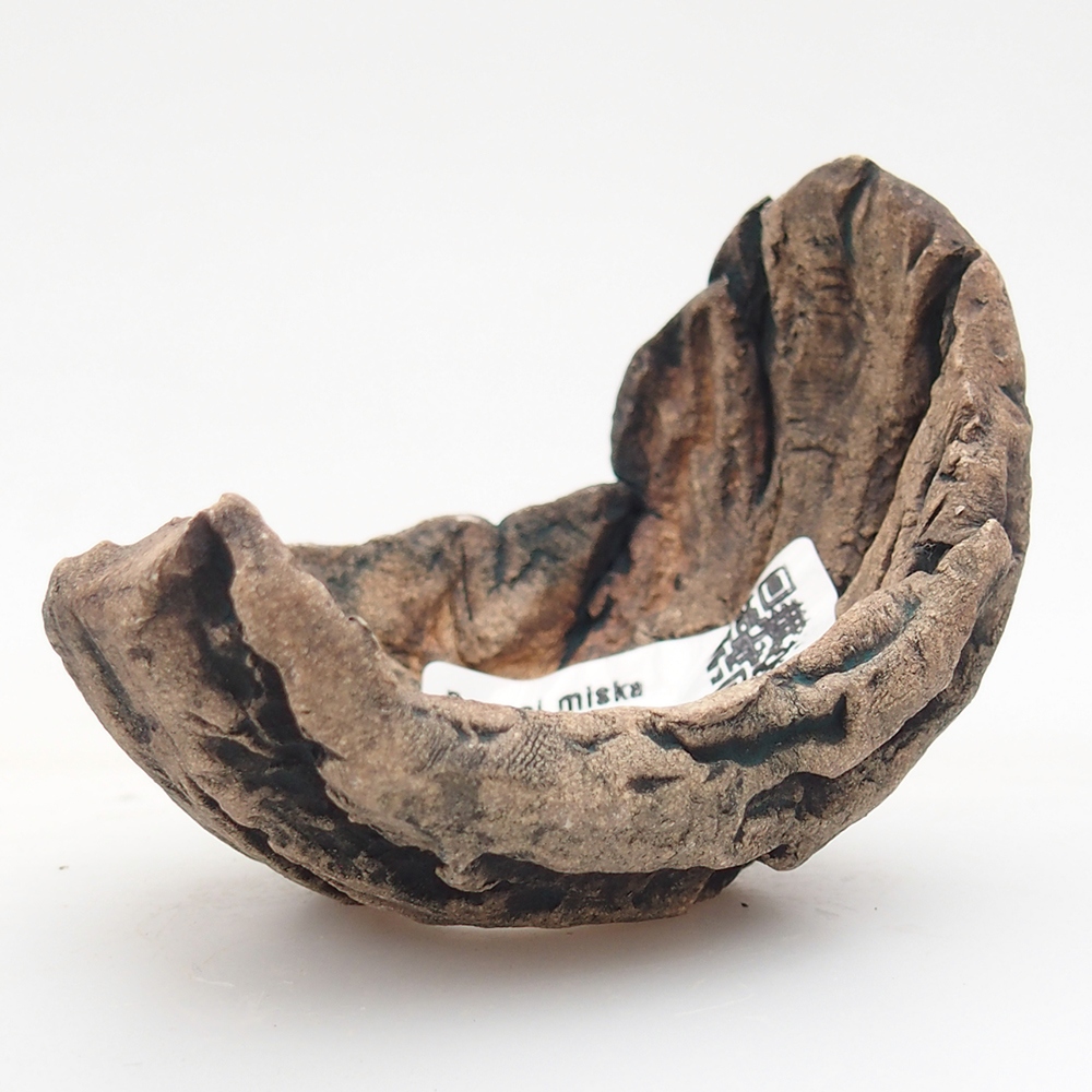 Concha de cerámica 6,5 x 5,5 x 6 cm , color verde