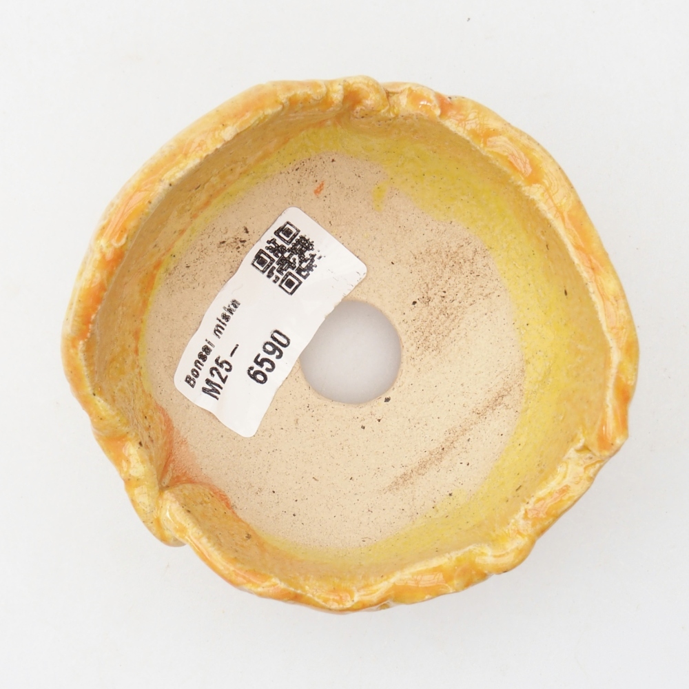 Concha de cerámica 8,5 x 8,5 x 6 cm , amarillo