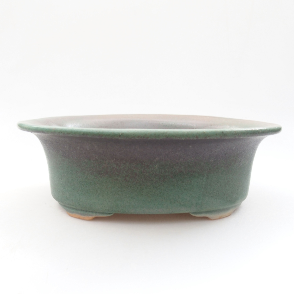 Cuenco bonsái de cerámica 22 x 17 x 5 cm, verde