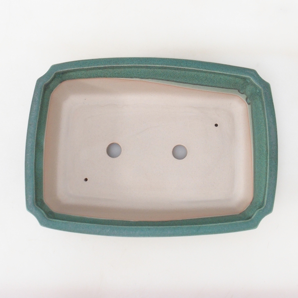 Cuenco bonsái H07 - 30 x 20,5 x 8 cm. - verde