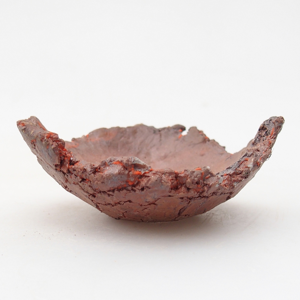 Concha de cerámica 7 x 7 x 3 cm , color naranja