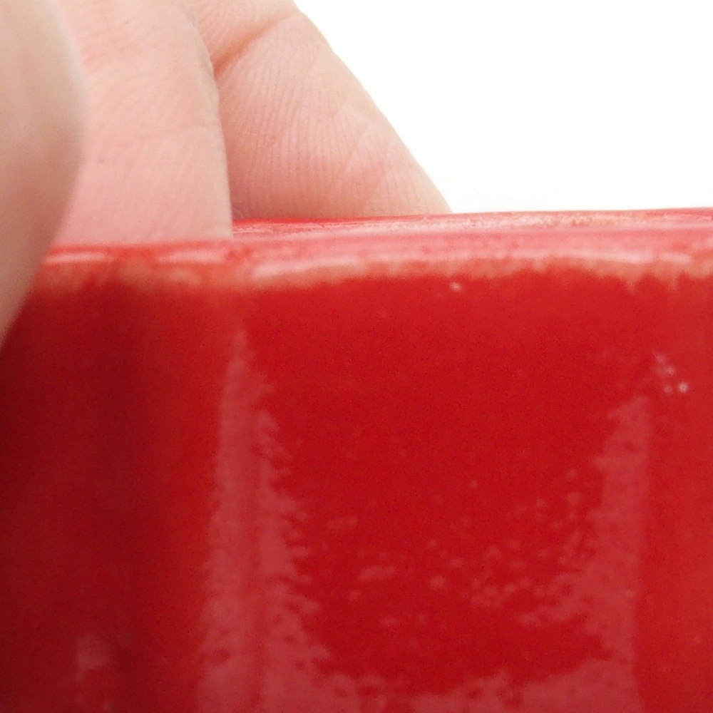 Cuenco mini bonsái 4,5 x 4,5 x 2 cm, color rojo