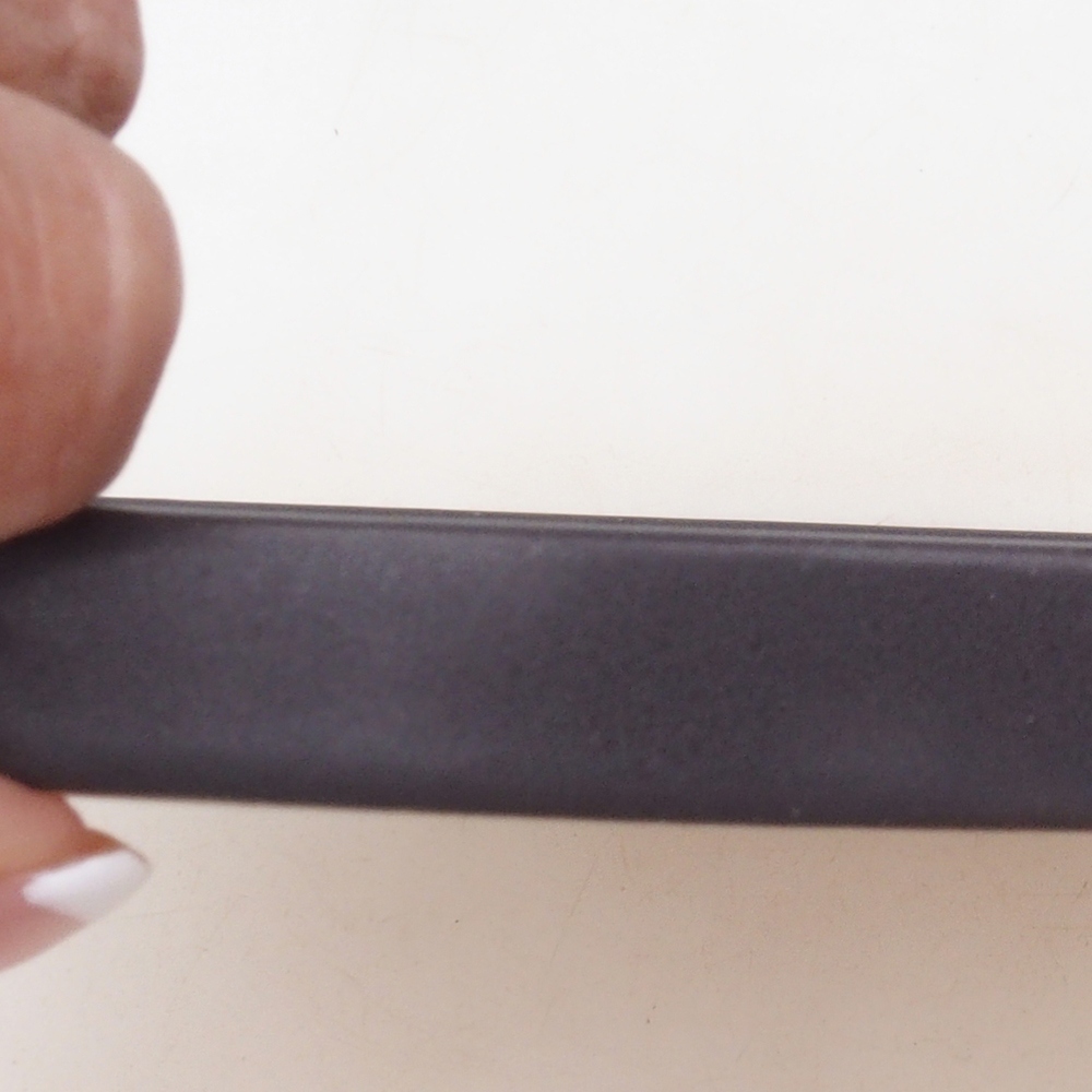 Consola redonda para bonsái D7-M - 24,5 x 24,5 x 1 cm - negro mate