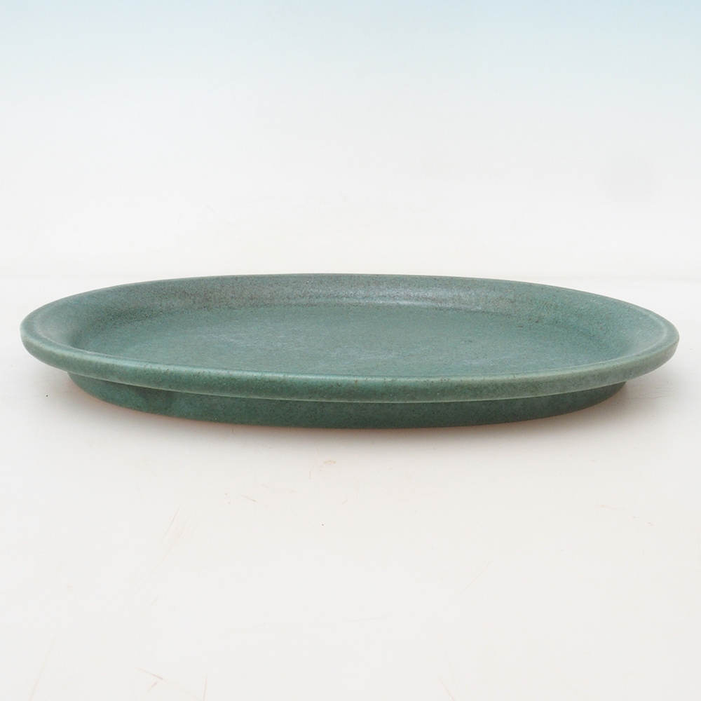 Platillo oval Bonsai S - 20 x 16,5 x 1,5 cm - verde