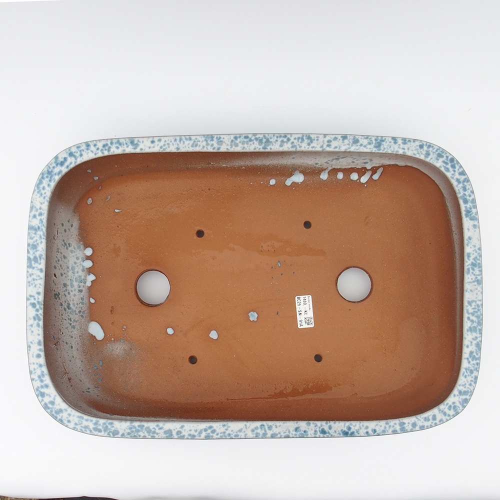 Cuenco 53 x 35 x 11 cm azul-blanco