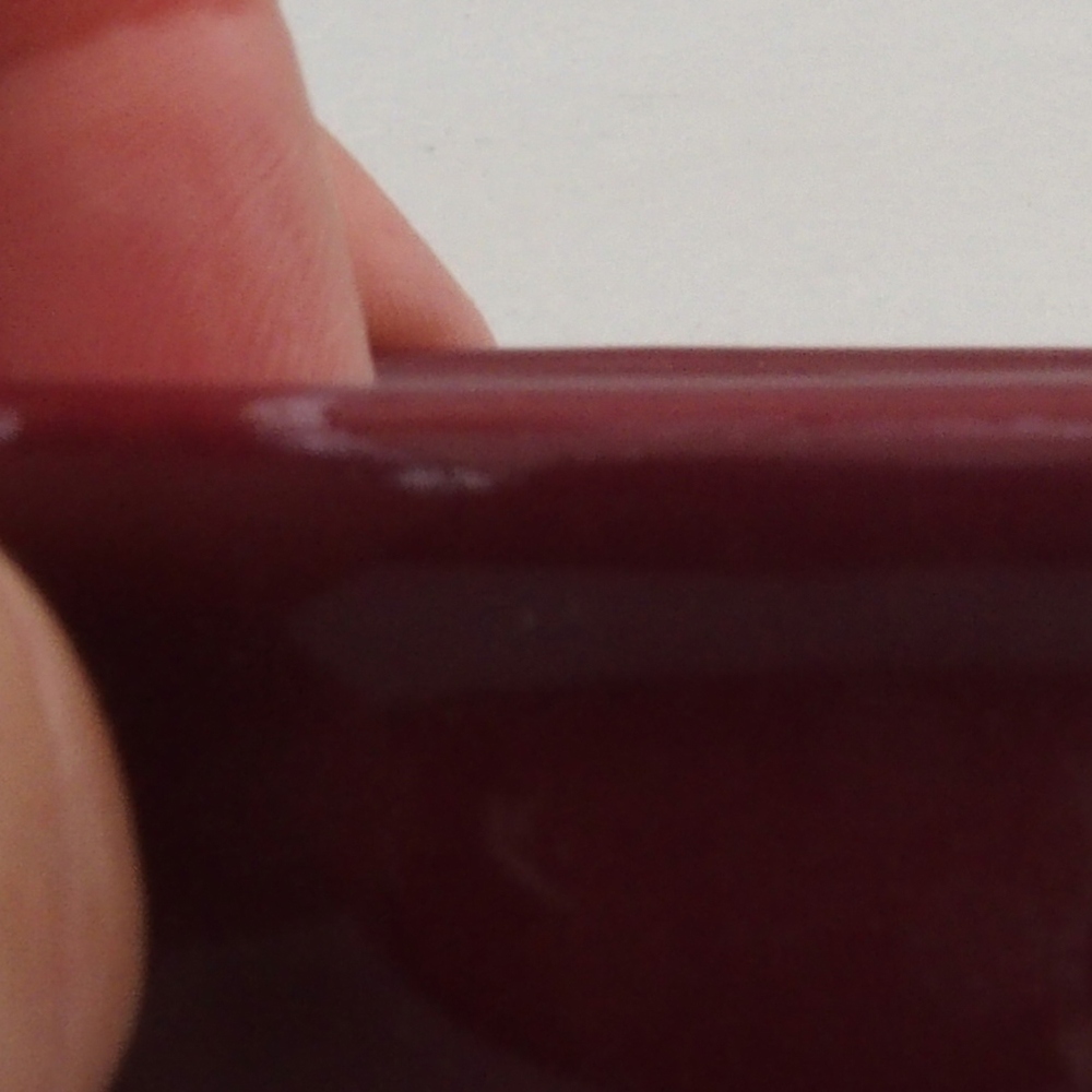 Cuenco mini bonsái 6 x 6 x 2,5 cm, burdeos