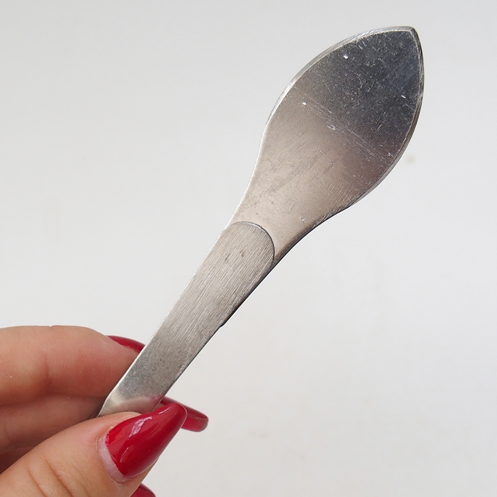 Espátula y pinzas 22 cm - acero inoxidable