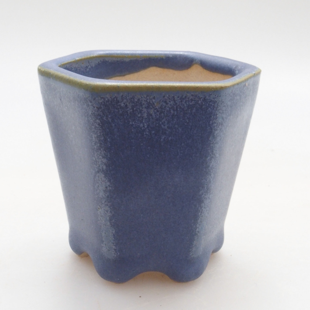 Mini cuenco bonsái 5 x 4,5 x 5 cm, color azul