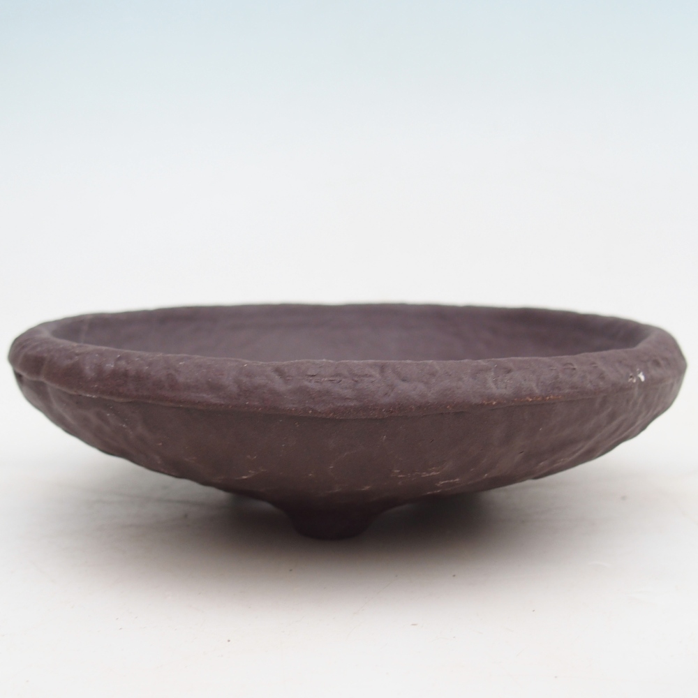 Concha de cerámica 14 x 14 x 4 cm , color marrón