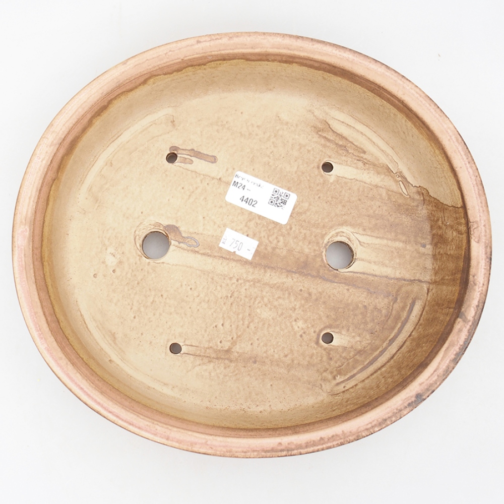 Cuenco bonsái de cerámica 26 x 23,5 x 6 cm, rosa