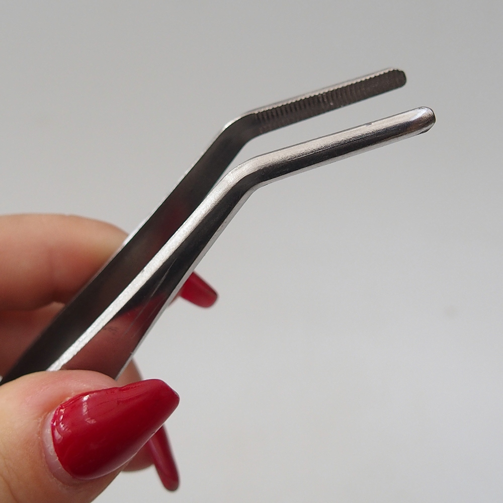 Pinzas de agarre y curvadas 22 cm - acero inoxidable