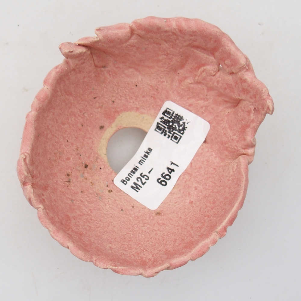 Concha de cerámica 8,5 x 8 x 5 cm , color rosa