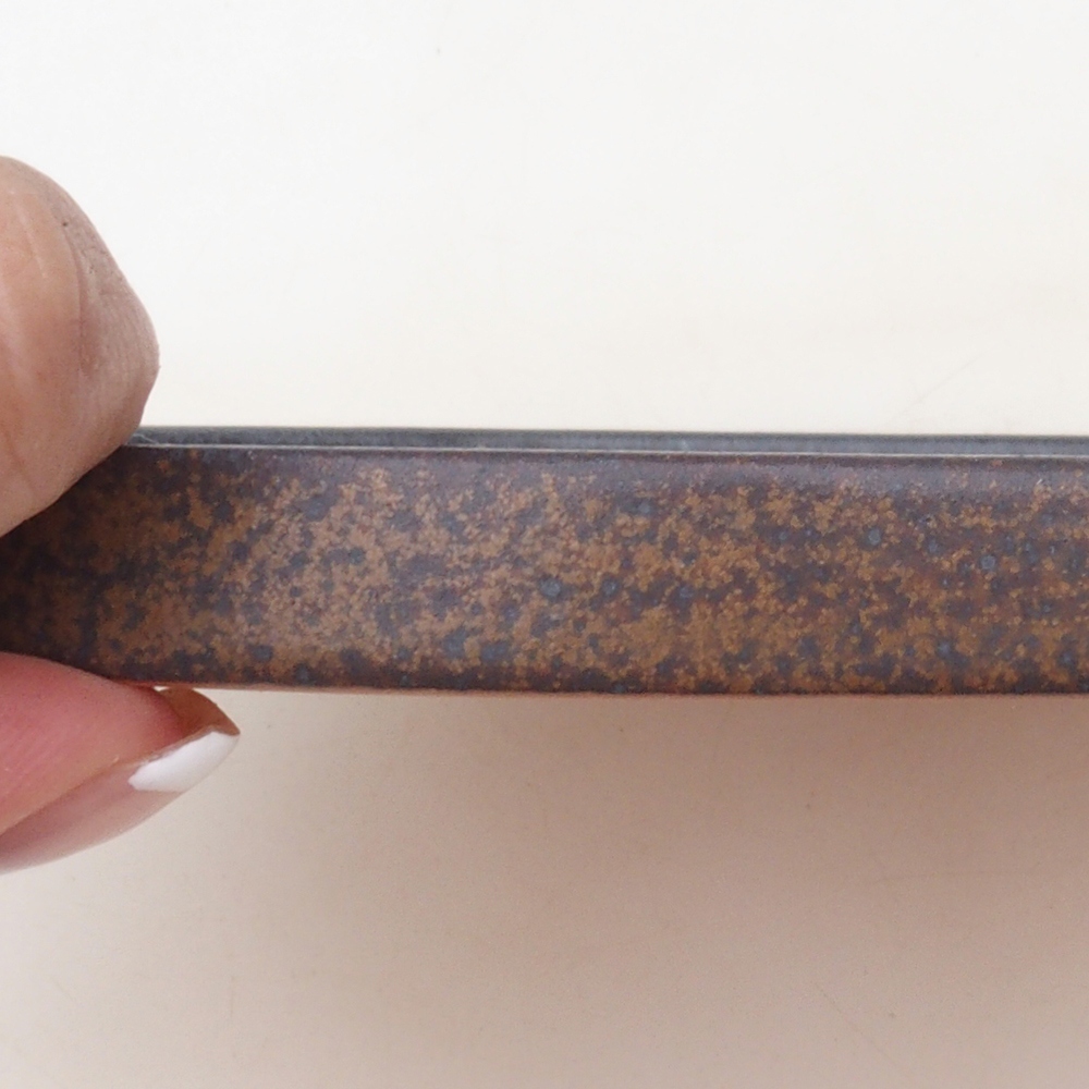 Consola redonda para bonsái D7-S - 16 x 16 x 1 cm - marrón