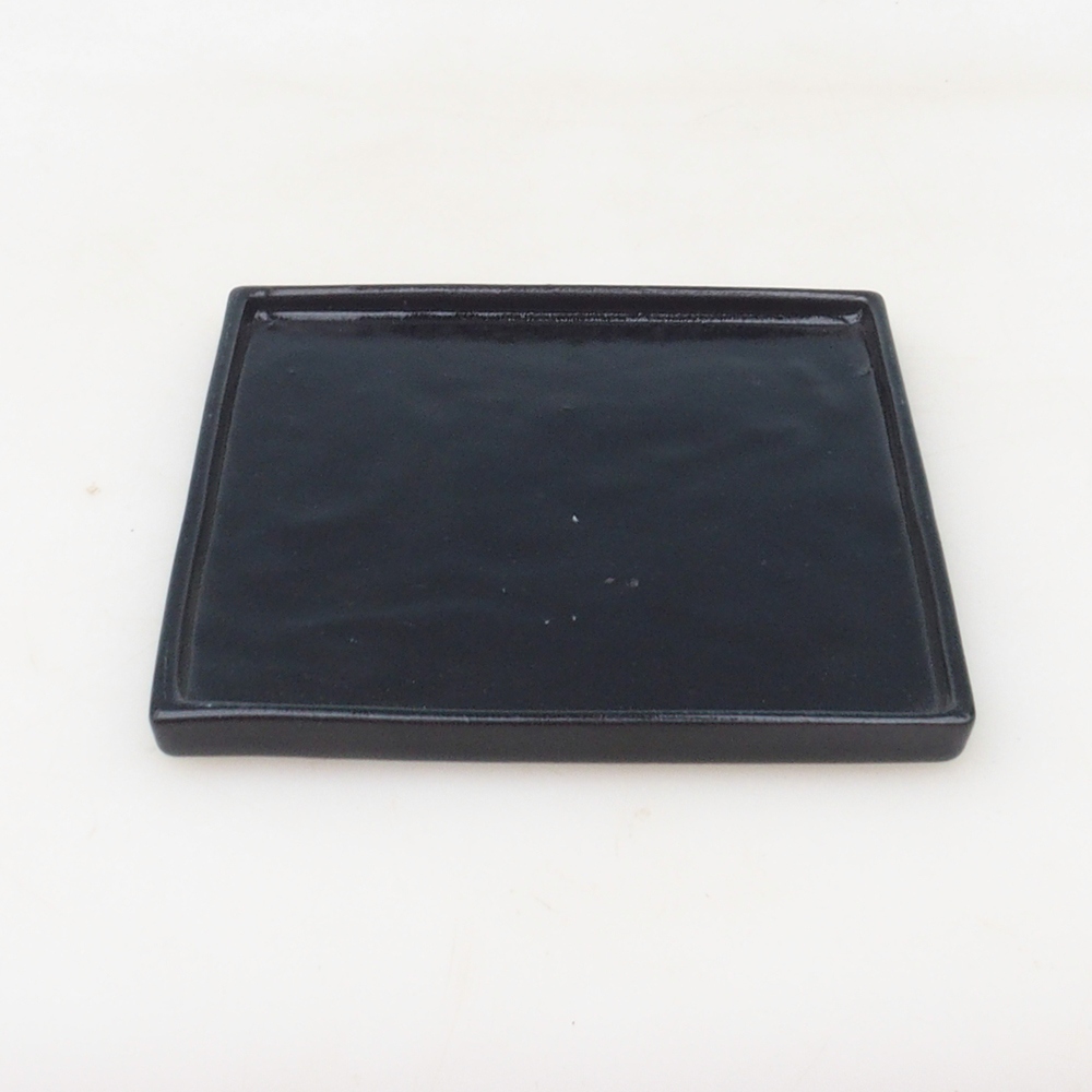 Cuenco bonsái cuadrado L - 14 x 14 x 1 cm - negro