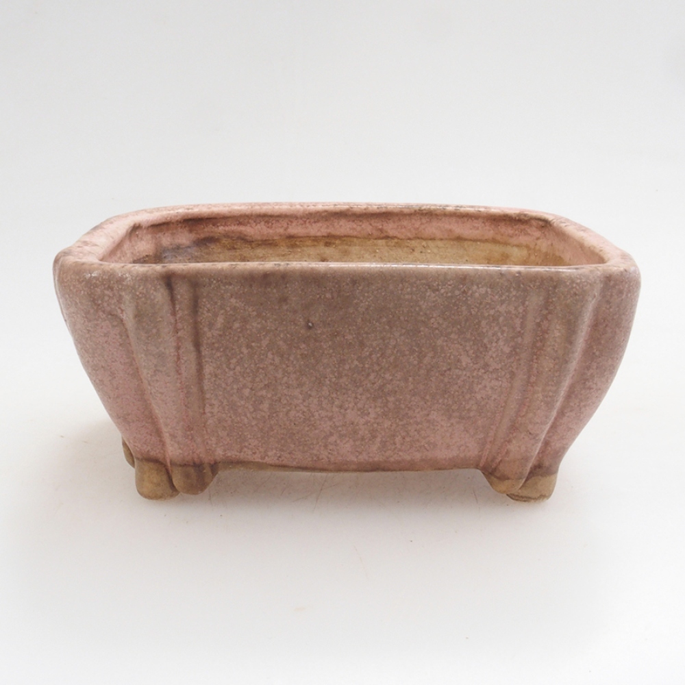 Cuenco bonsái de cerámica 10 x 8,5 x 4 cm, marrón