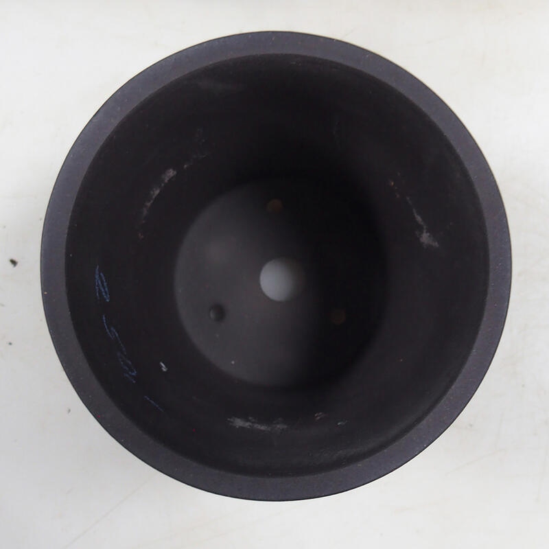 Cuenco para bonsái 10,5 x 10,5 x 10 cm, color negro