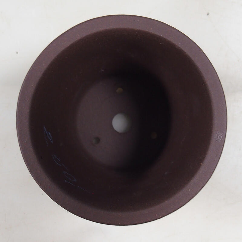 Cuenco para bonsái 10,5 x 10,5 x 10 cm, color marrón