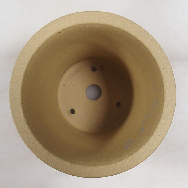 Cuenco bonsái 10,5 x 10,5 x 10 cm, color ocre