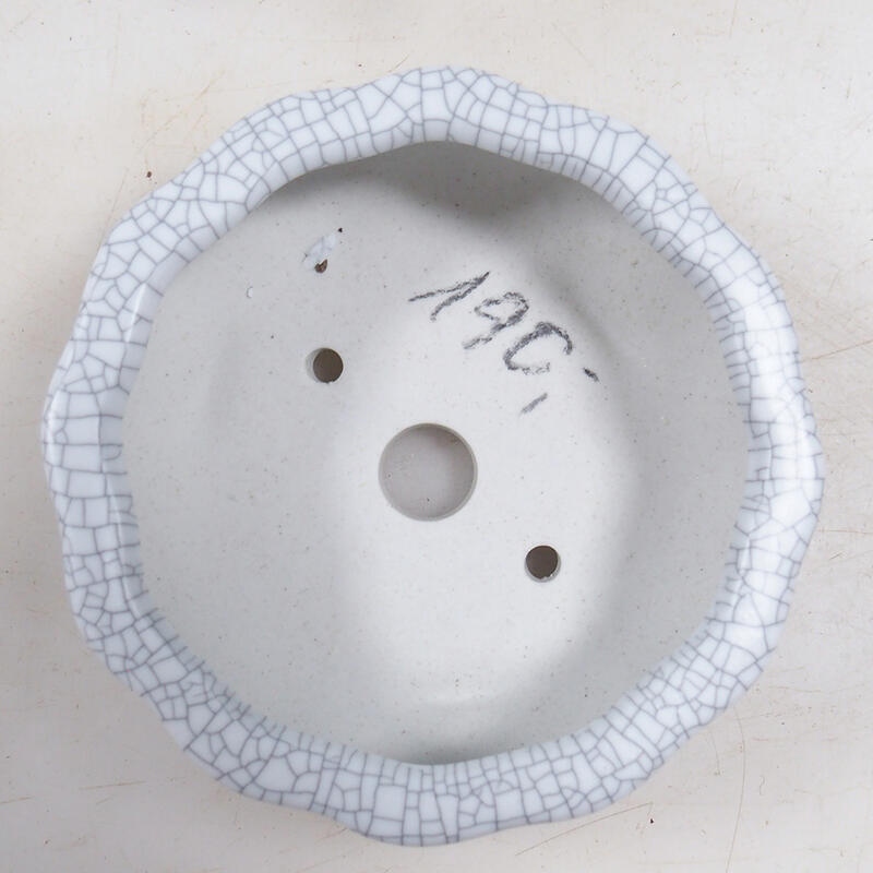 Cuenco bonsái 10,5 x 10,5 x 4 cm, color raku