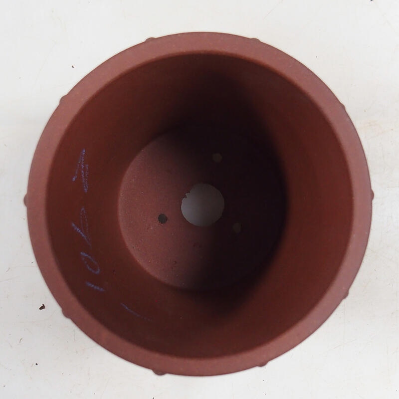 Cuenco bonsái 11 x 11 x 12 cm, color teja