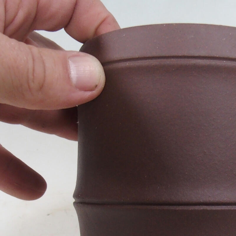 Cuenco bonsái 11 x 11 x 13 cm, marrón