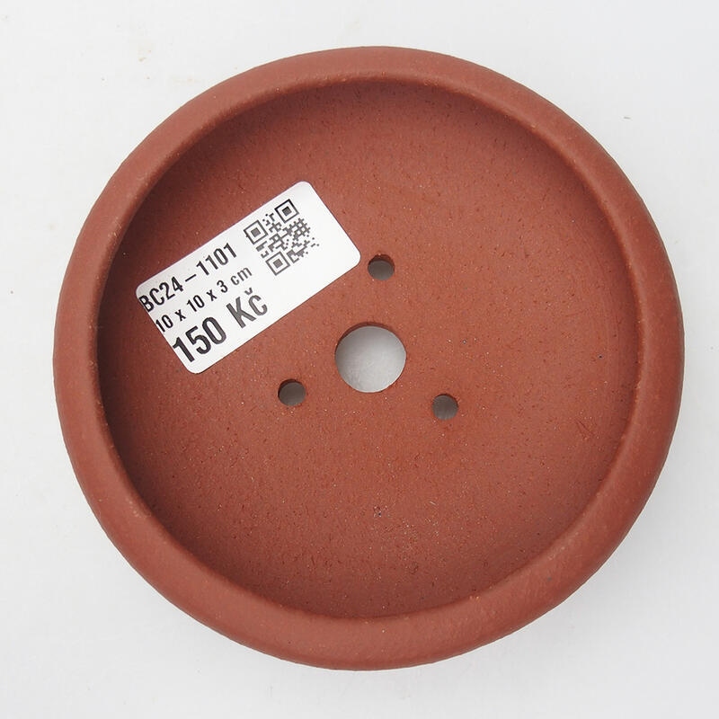 Cuenco bonsái 11 x 11 x 3,5 cm, color teja