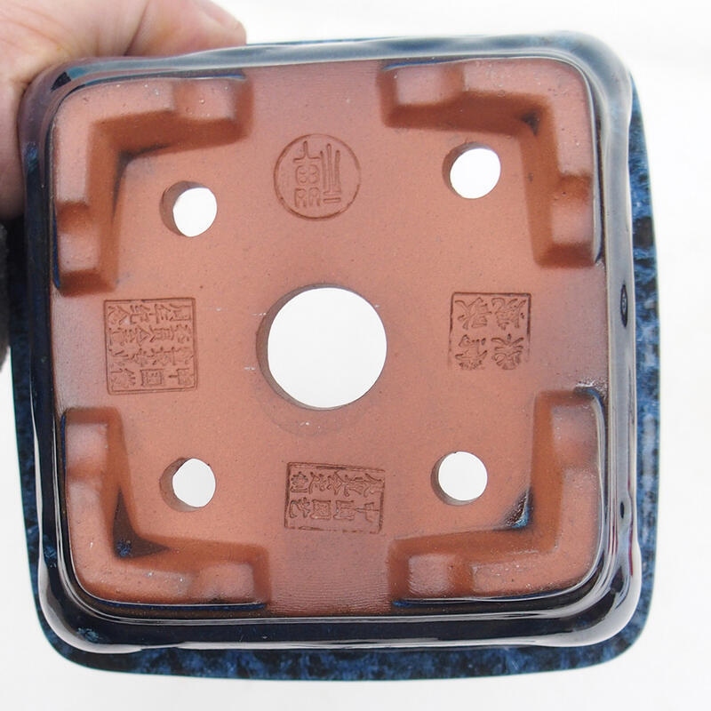 Cuenco bonsái 12 x 12 x 7 cm, color azul