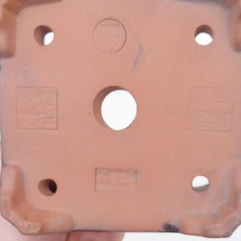 Cuenco bonsái 12 x 12 x 8 cm, marrón