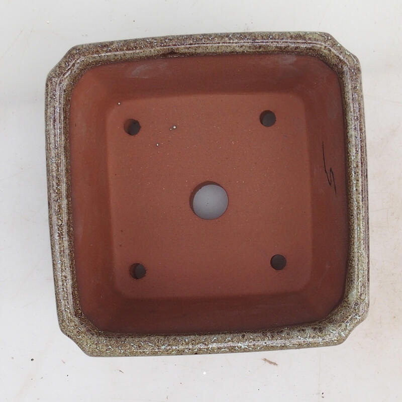 Cuenco bonsái 12 x 12 x 8 cm, marrón