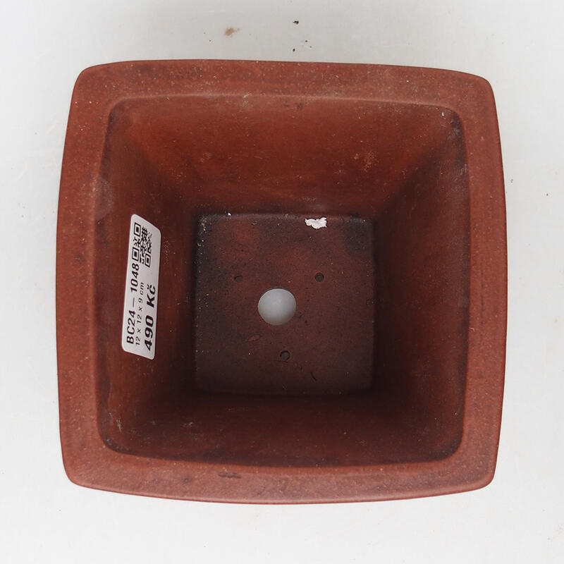 Cuenco bonsái 12 x 12 x 9 cm, marrón