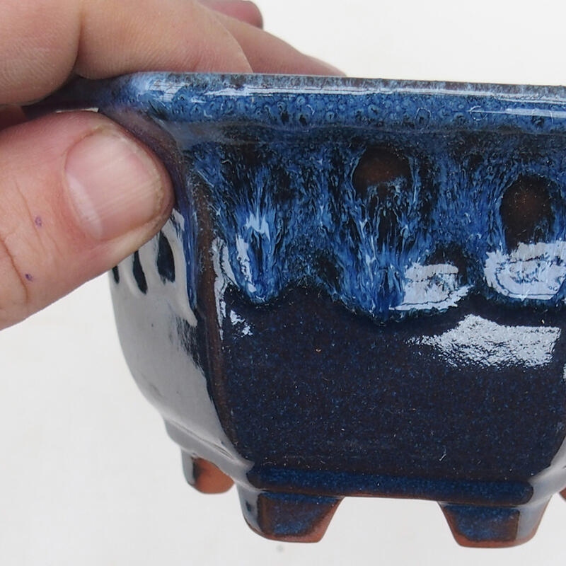 Cuenco bonsái 13 x 12 x 7 cm, color azul