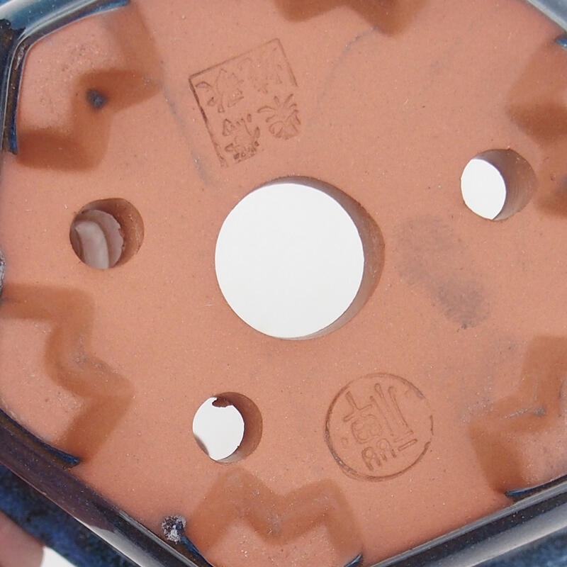 Cuenco bonsái 13 x 12 x 7 cm, color azul