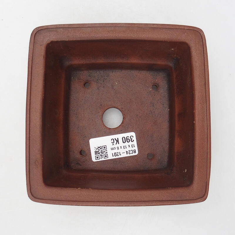 Cuenco bonsái 13 x 13 x 6 cm, marrón