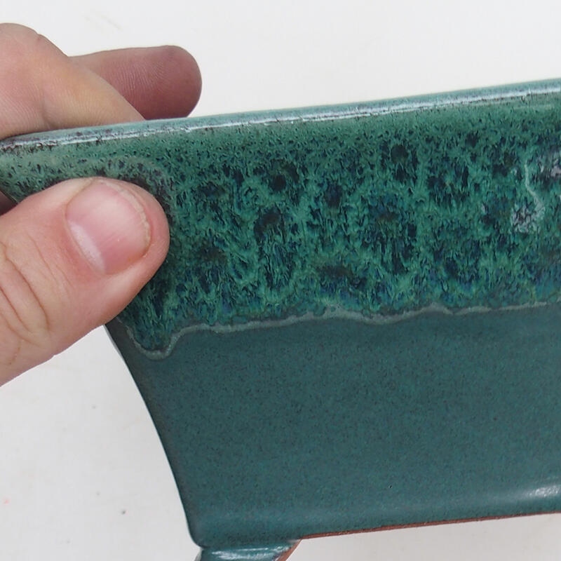 Cuenco bonsái 14,5 x 14,5 x 8,5 cm, verde