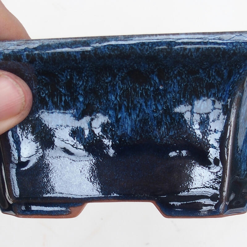 Cuenco bonsái 14 x 12 x 6 cm, color azul