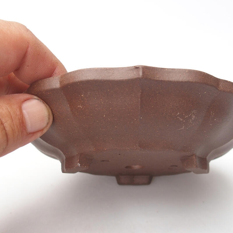 Cuenco bonsái 14 x 14 x 3,5 cm, marrón