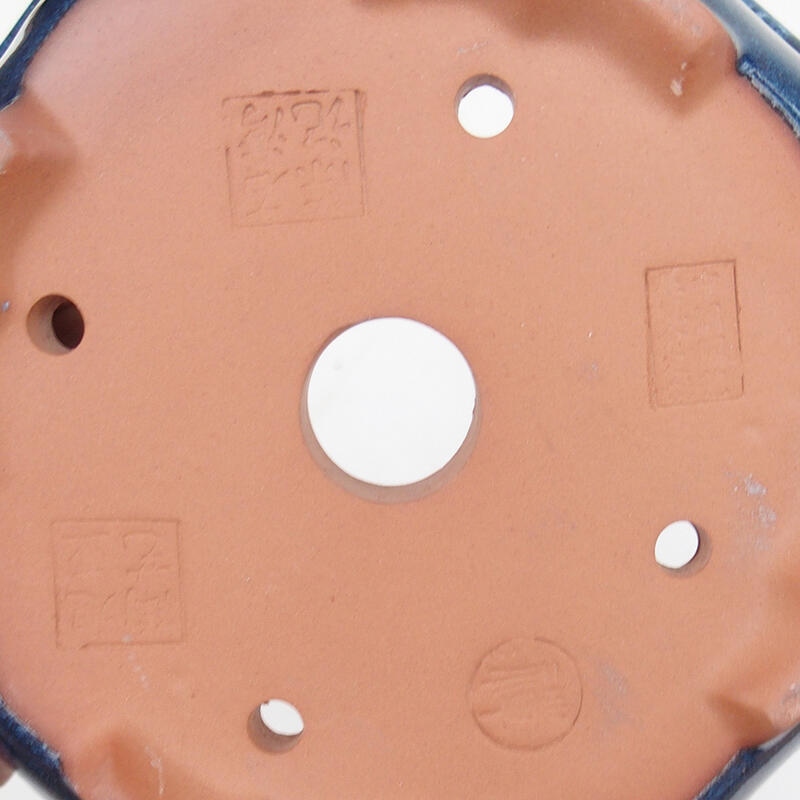 Cuenco bonsái 14 x 14 x 5,5 cm, color azul