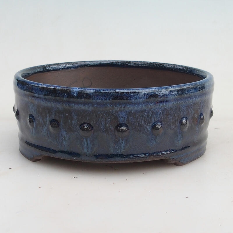 Cuenco bonsái 14 x 14 x 5,5 cm, color azul