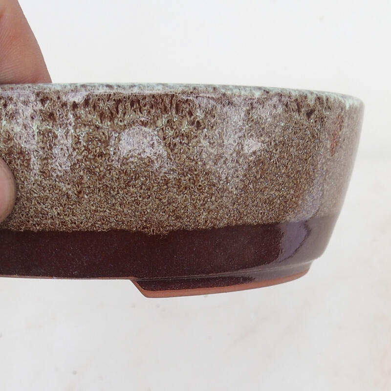 Cuenco bonsái 15,5 x 13 x 5 cm, marrón