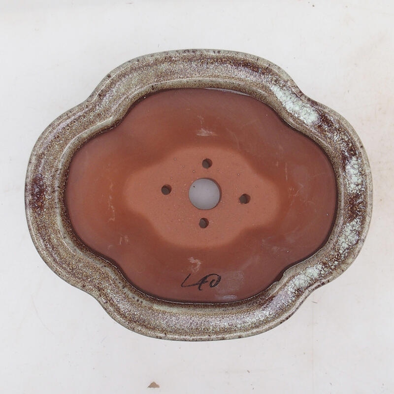 Cuenco bonsái 15,5 x 13 x 7,5 cm, color marrón