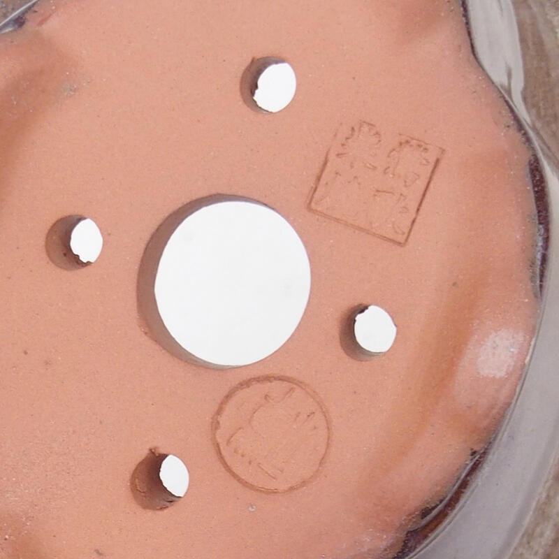 Cuenco bonsái 15,5 x 13 x 7,5 cm, color marrón