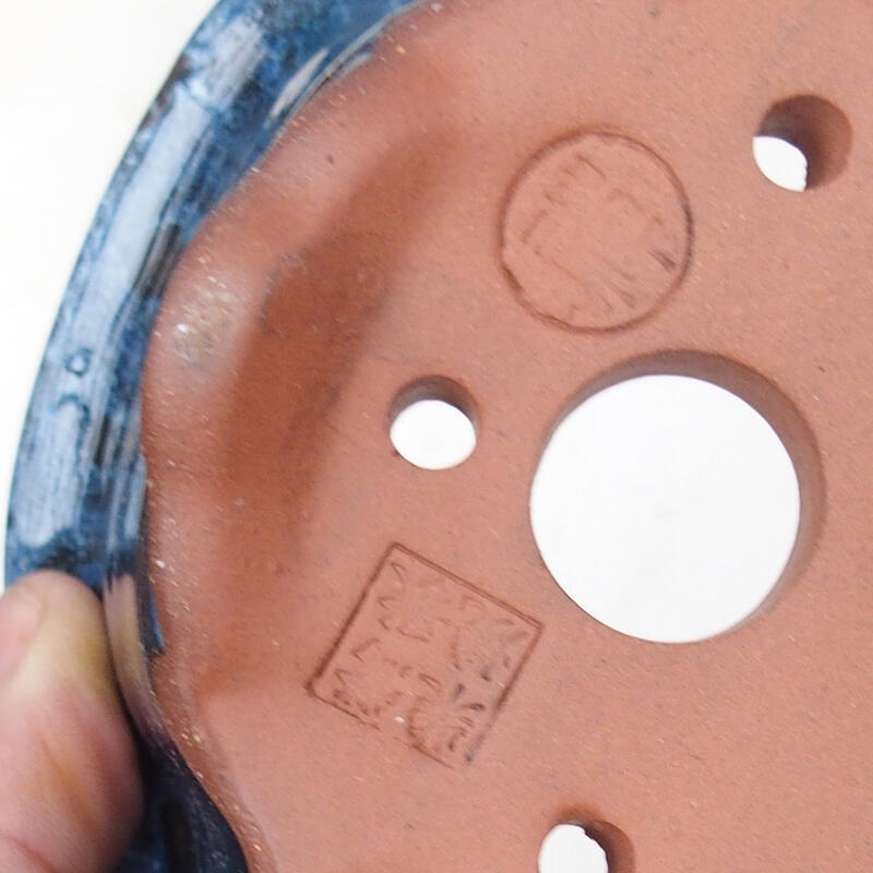 Cuenco bonsái 15,5 x 13 x 7,5 cm, color azul