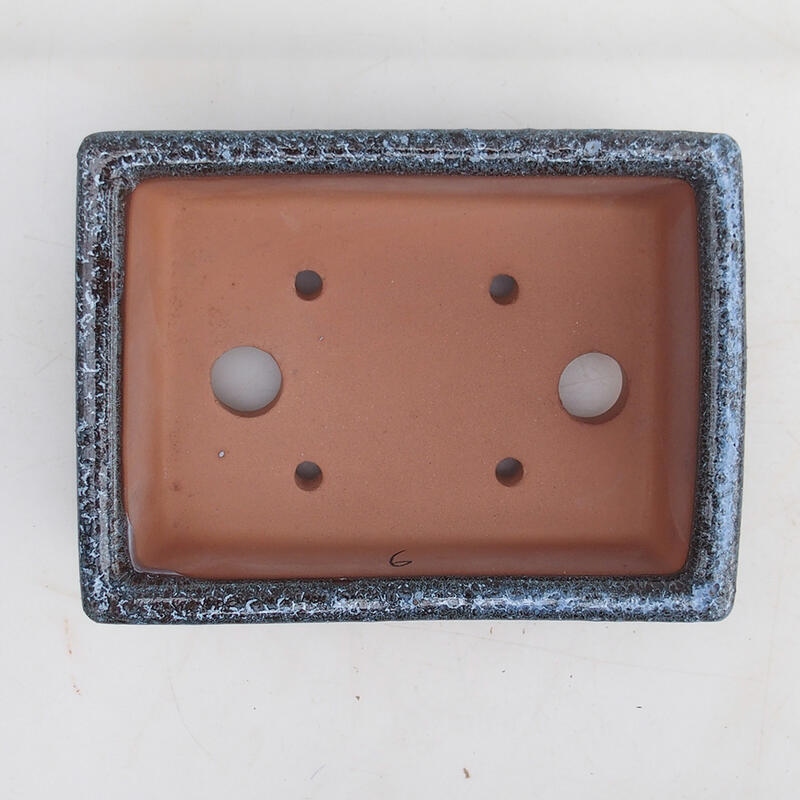 Cuenco bonsái 15 x 11 x 4,5 cm, color gris burdeos