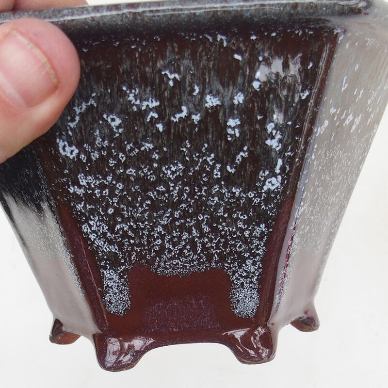 Cuenco bonsái 15 x 14 x 9 cm, marrón